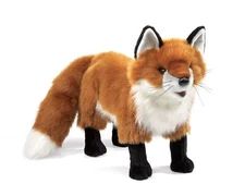 Folkmanis Red Fox Hand Puppet, Rust, White, Black