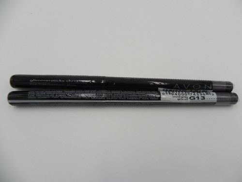 Avon Glimmersticks Chromes Eye Liner, VIVID GREY, G13, New, Lot Of 2, Free Ship - Picture 2 of 3
