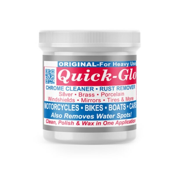 QuickGlo Chrome Cleaner Metal Polish Rust Remover for Cars Motorcycles