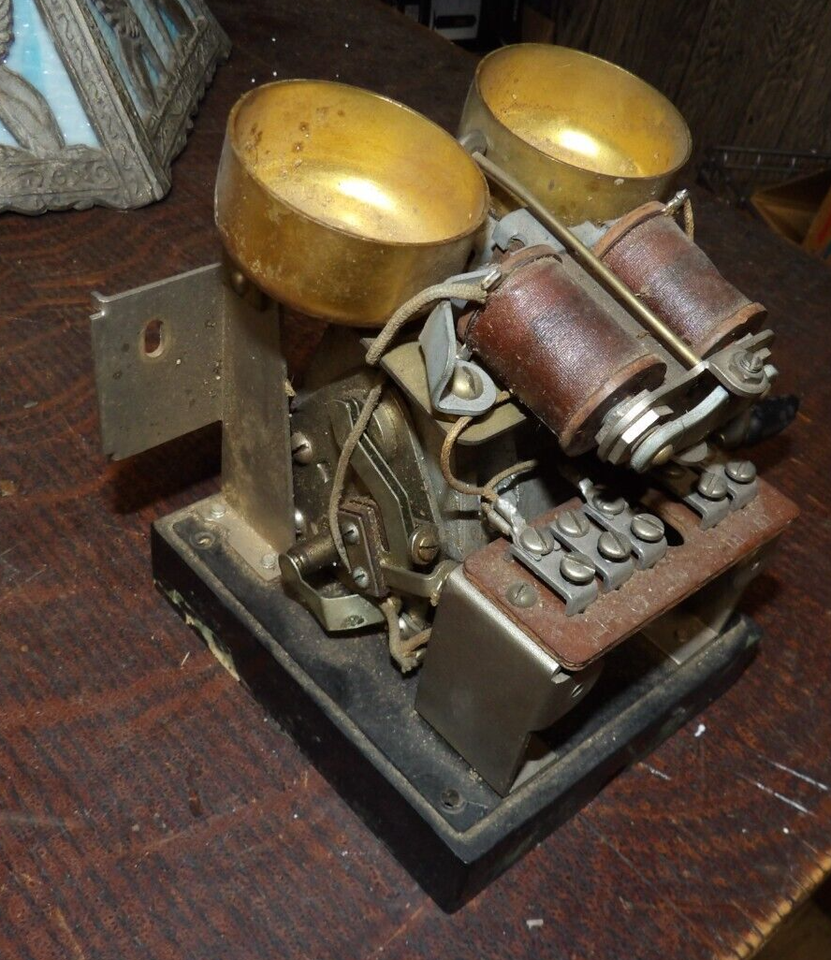 Antique Old Wall Telephone Phone Ringer Internal Parts | eBay