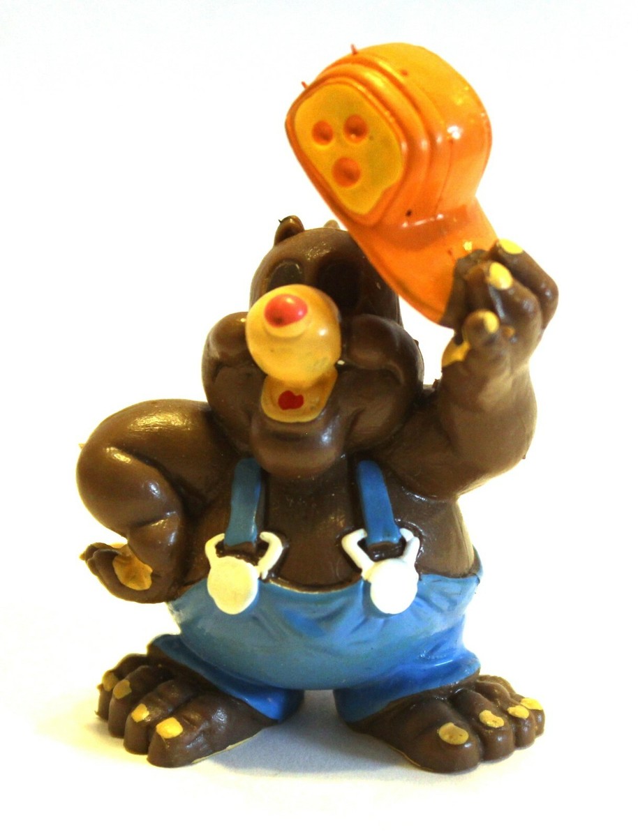 1990 Alfred J. Kwak HENK THE MOLE PVC Figure German Vintage 2.25