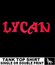 WILD WOLF LYCAN FULL MOON GOTHIC IMMORTAL DEMON TWILIGHT WEREWOLF TANK TOP ET6