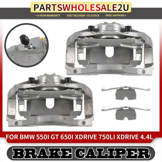 Front Left & Right Brake Calipers w/Bracket for BMW F10 550i GT 650i