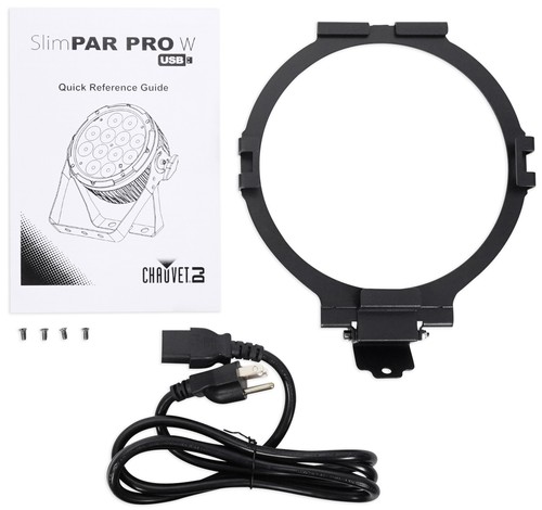 (4) Chauvet DJ SlimPar Pro W USB Wash Lights+Bag+Controller+Cables - Picture 5 of 10