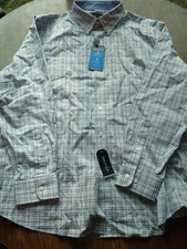 NWT Nautica Long Sleeve Plaid Classic Fit Stretch Button Shirt Mens Sz XL New