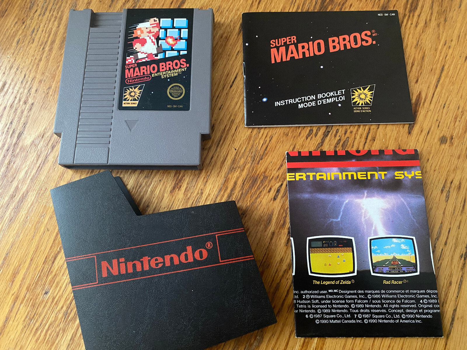 sticker seal Super Mario Bros complete in box nintendo nes game