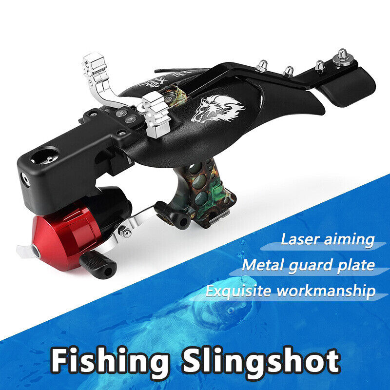 Pro Hunting Fishing Slingshot Laser Catapult Shooting Bow Archery Set Sling kit