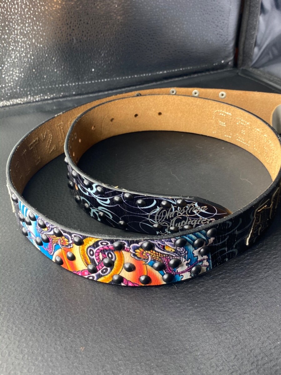 Christian Audigier Mens Leather Belt Original Brand New  display picture 3