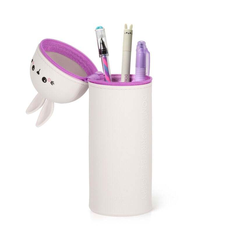 Kawaii Astuccio 2 In 1 In Silicone Morbido + Penne Cancellabili Termosensibili – Set Tigre