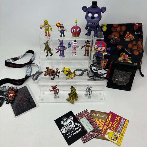 Five Nights At Freddys Action Figure HUGE LOT Mini Figures Wallet Bag Funko Set - Picture 18 of 24