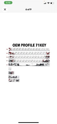 JSJT Custom Keycap-Keycaps 60 Percent, Suitable for GK61/GK64/RK61/Anne /ALT6...