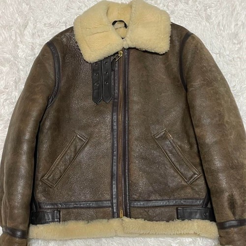 米国製 SCHOTT BROS.INC. TYPE B-3 ムートンジャケット 42 ショット 