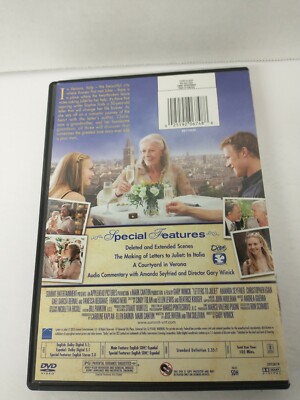 Letters to Juliet DVD 2010 Summit Entertainment Widescreen