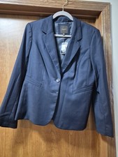 NWT / New THE LIMITED Ladies Navy Blue Blazer Sport Coat Jacket. Size 14 / LARGE