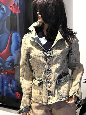 just cavall Roberto Cavallii jacket women says XL but wears L