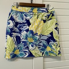 Rafaella Womens Floral Tropical Print Skort Size M Activewear Golf Tennis Casual