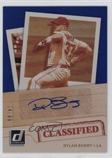 2021 Panini Donruss Classified Signatures Blue 4/99 Dylan Bundy #CS-DY Auto 0fv4