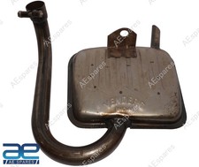 Fits For Vespa Vbb 150 Super Sprint Scooter Exhaust Silencer Raw Steel Us