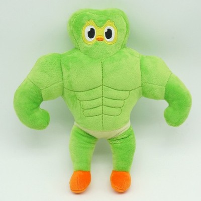 New Duolingo Duo Plush Green Buff Owl Doll Cute Anime Peripherals Toys Kid Gift