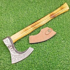 HANDMADE CARBON Steel Viking Axe– Tomahawk Axe Hatchet AXE , Gift for Men Z-6276