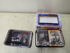 New Harley Davidson Collector Tin And Playing Cards