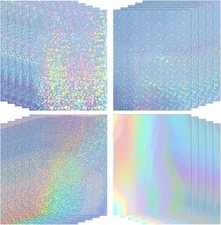 Koala Holographic Sticker Paper for Inkjet & Laser Printers, 20 holographic 
