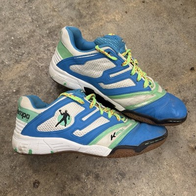 Kempa Attack Pro 2 Badminton/Handball Trainers Shoes Size US 8 Blue White
