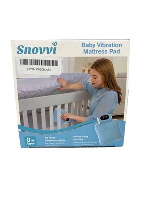 Snovvi Baby Vibration Mattress Pad For Newborn Sleep Aid - Blue