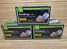 (3) Medline AccuWrap Lite 2 Layer Compression Bandage System Ref# MSC7802
