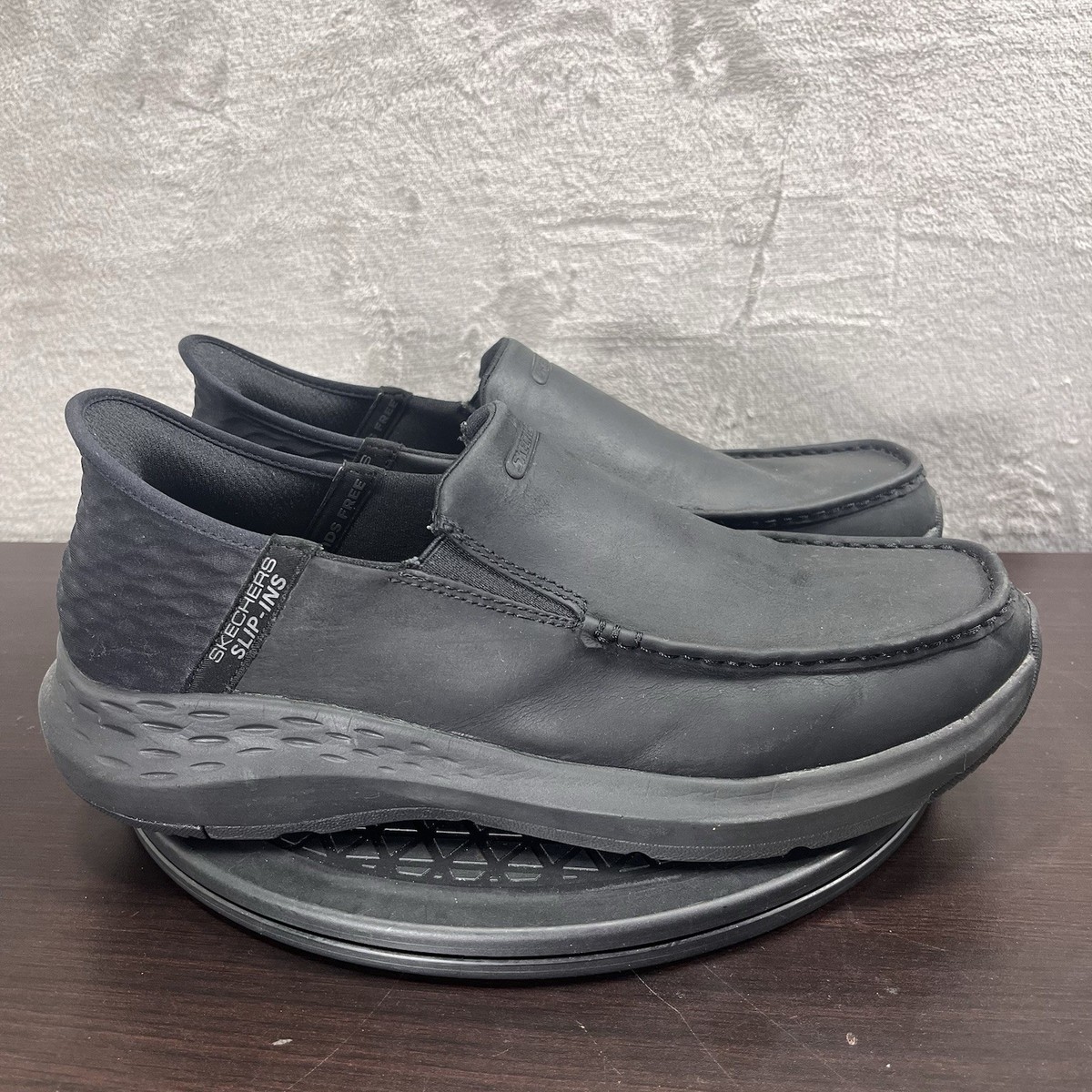 NEW Skechers Parson Oswin Slip-Ins Loafer Shoes Men\'s Size 10.5 Black Brand New! Skechers Mens Slip-ins Parson Oswin Loafers Leather Shoes  main image 3