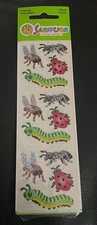 Sandylion Prismatic Stickers Bugs Caterpillar Lady Bug Bee Shiny Vintage 90s