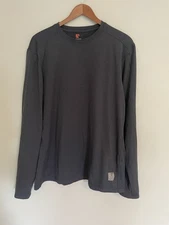 Rugged Elements Long Sleeve Durable Utility Stretch Crew. Large. Charcoal Gray.