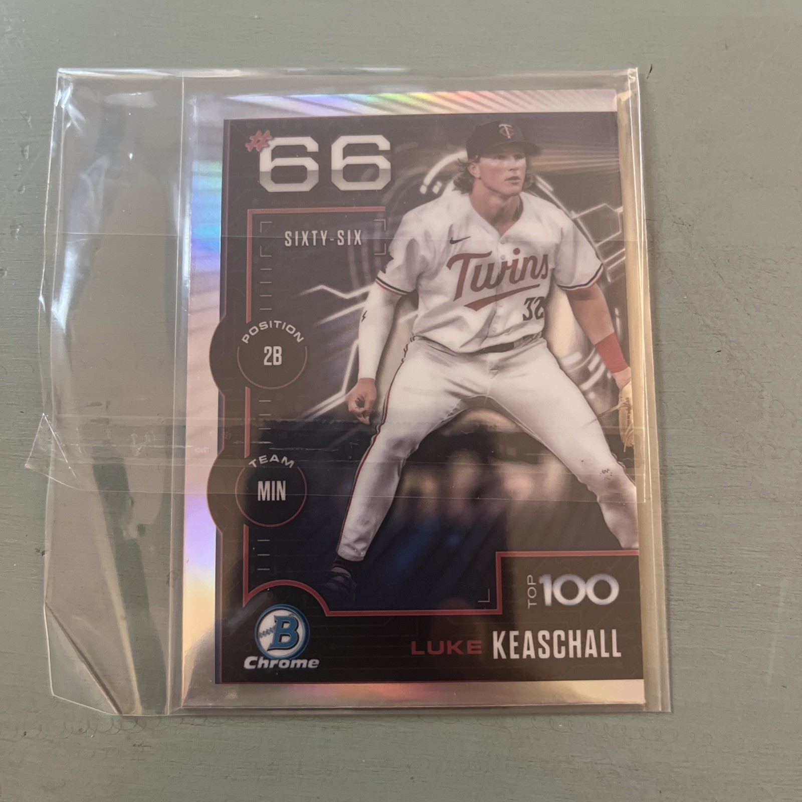 2025 Bowman Scouts Top 100 Chrome Luke Keaschall RC #BTP-66