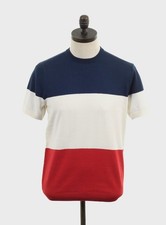 NEW Art Gallery Clothing Style HURST Mod Knitted Crew Neck Navy Blue