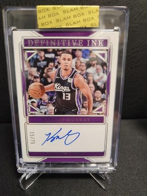 2024-25 Panini National Treasures Keegan Murray #DI-MUR Definitive Ink Auto /75