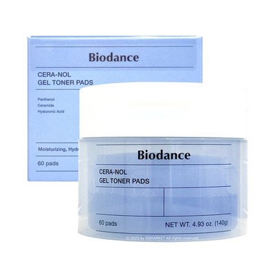 Biodance Cera-NOL Gel Toner Pads 60pads Hydrating & Soothing Pads for Sensitive