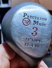 Precision Made Tg, 3 Wood, 15° Loft, 17-4 PH, Unknown Flex, Graphite Shaft, VGC