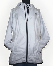 Women's THE NORTH FACE Light Gray Soft-Shell WINDWALL Windbreaker Jacket M