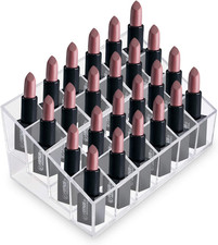 Clear Makeup Organizer Cosmetic Storage Holder Lipstick Brush Display Case