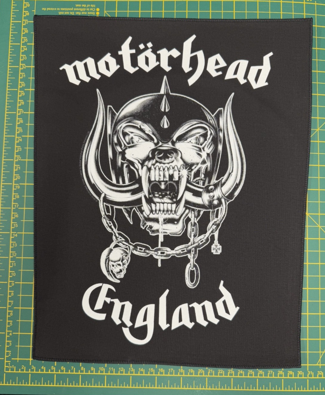 Motorhead England Large Size Printed Sew On Back Patch Officially Licensed