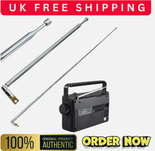 165-650mm 6 Sections Telescopic Antenna Aerial Radio For DAB FM TV Replacement