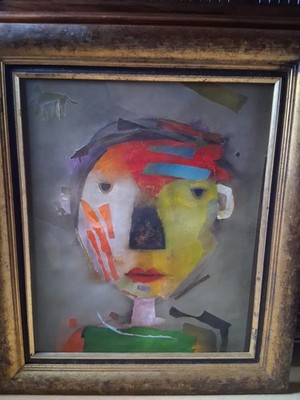Terri Hallman Original Kunstwerk gerahmt und signiert.