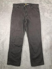 Carhartt Pants Men 38x32 Gray Carpenter Relaxed Fit 102291