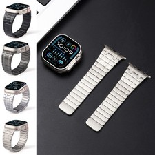Stainless Steel Magnetic Strip Band Strap For Apple Watch 38/41/42 S10 /46/49mm
