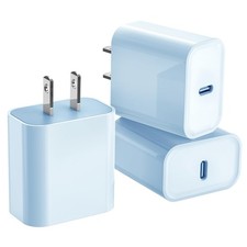 3Pack iPhone 16/15 Charge Block,USB Charger, Blue Charger Adapter,Quick Fast ...