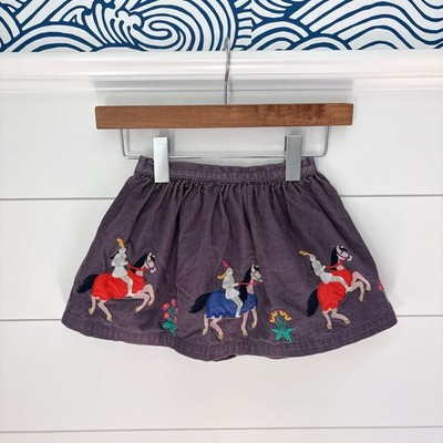 Mini Boden Corduroy Horse Skirt - Size 3-4 Years