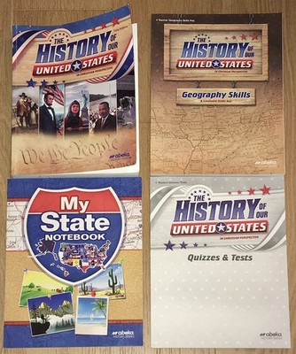 Abeka Lot (Missing 5 Tests) History of Our United States 5E/My State Notebook 4E