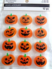RECOLLECTIONS Halloween Stickers Lenticular PUMPKIN Repeats