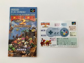 SUPER DONKEY KONG 2 Country 2 Super Famicom With Box & Manual US Seller SFC1009