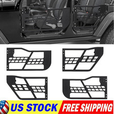 Tube Doors For 2007-2018 Jeep Wrangler Jk Set Of 4 Off-road Tubular Half Doors